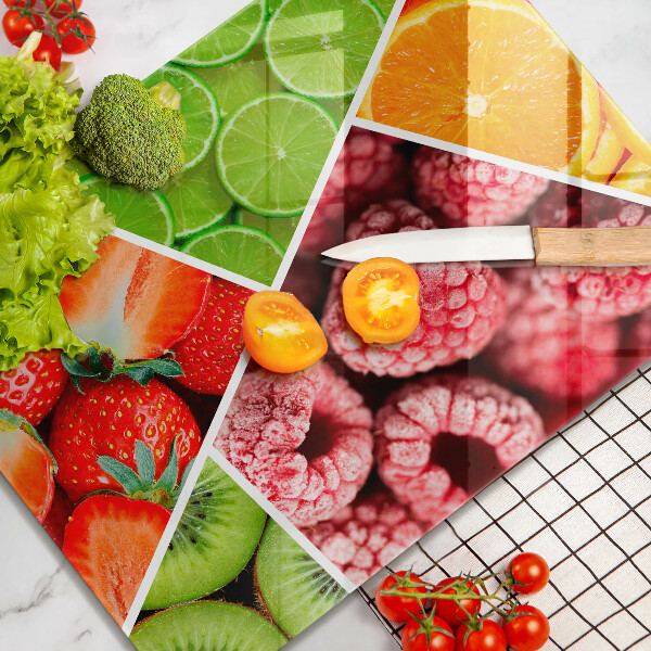 Skydd för induktionsspis modern Färgglada frukter