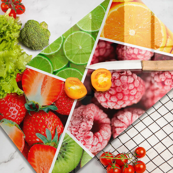 Skydd för induktionsspis modern Färgglada frukter