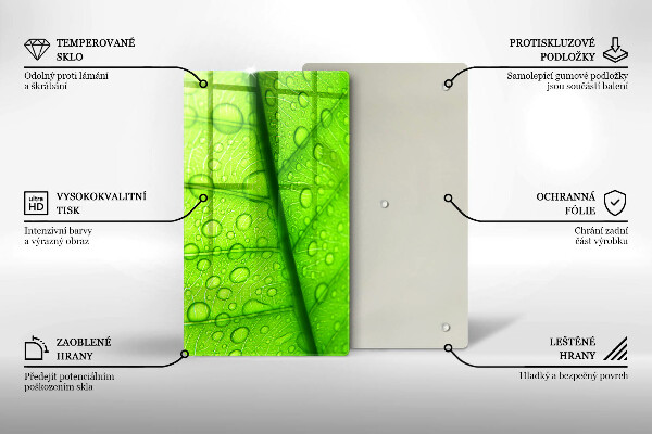 Skydd för induktionsspis modern Närbild av ett löv