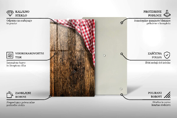 Skydd för induktionsspis modern Träbord