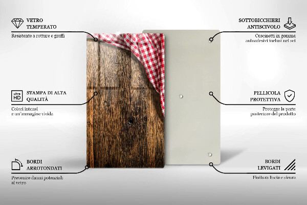 Skydd för induktionsspis modern Träbord