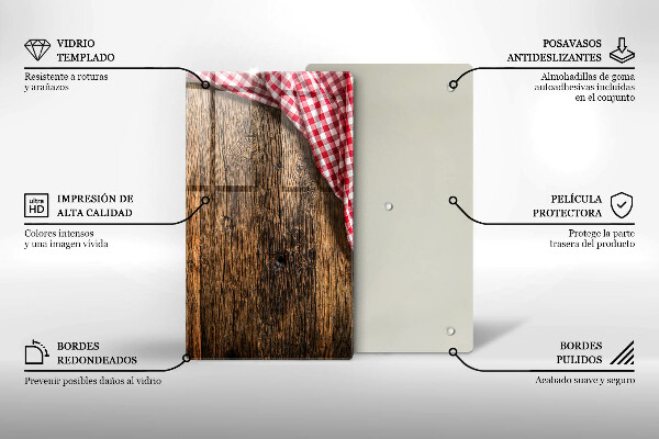 Skydd för induktionsspis modern Träbord