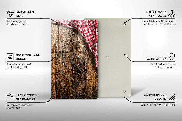 Skydd för induktionsspis modern Träbord
