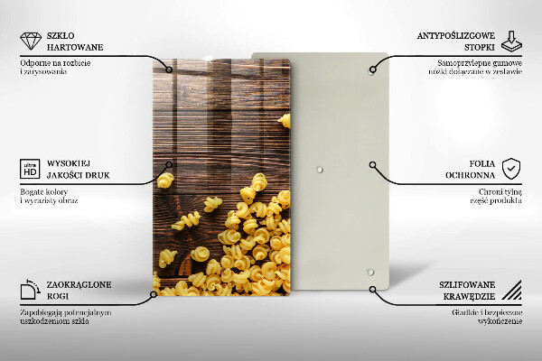 Skydd för induktionsspis modern Pasta på bordet