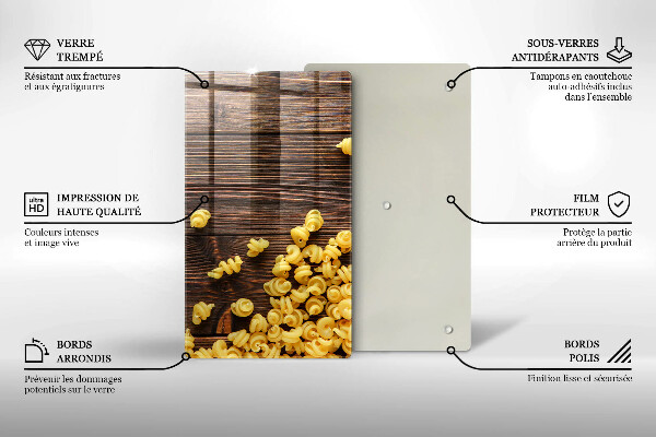 Skydd för induktionsspis modern Pasta på bordet