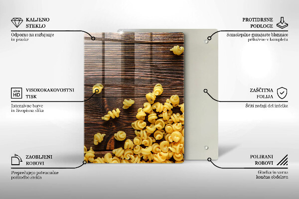 Skydd för induktionsspis modern Pasta på bordet
