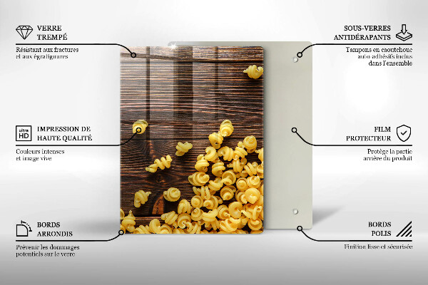 Skydd för induktionsspis modern Pasta på bordet