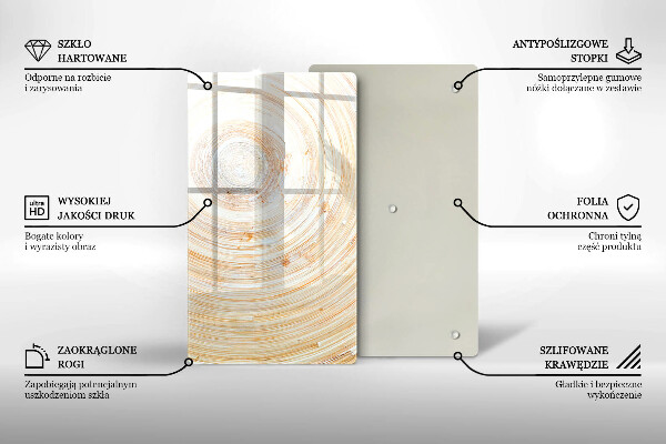 Skydd för induktionsspis modern Trästruktur