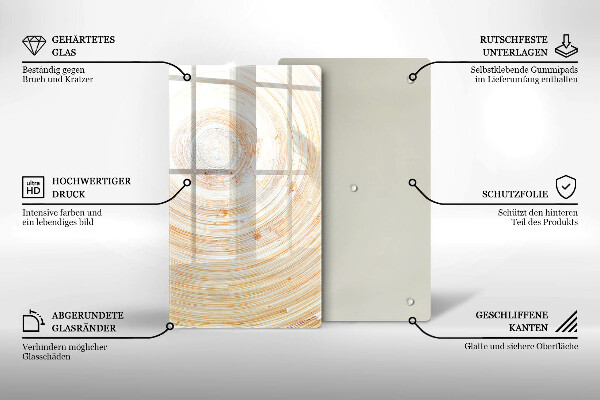 Skydd för induktionsspis modern Trästruktur