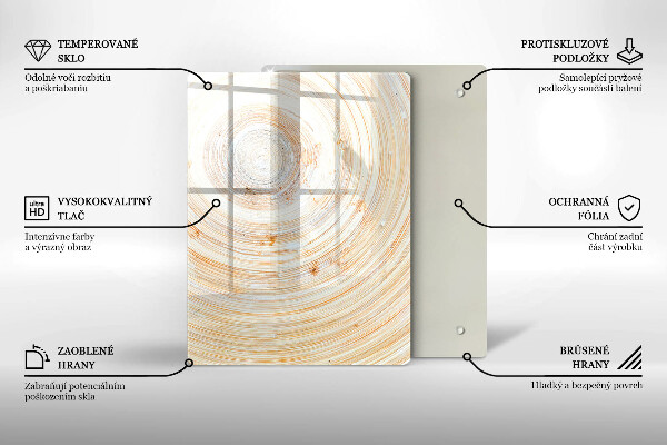 Skydd för induktionsspis modern Trästruktur