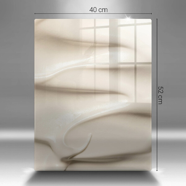 Skydd för induktionsspis modern Krämig glass