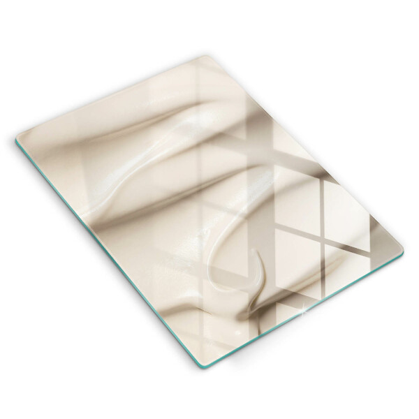 Skydd för induktionsspis modern Krämig glass