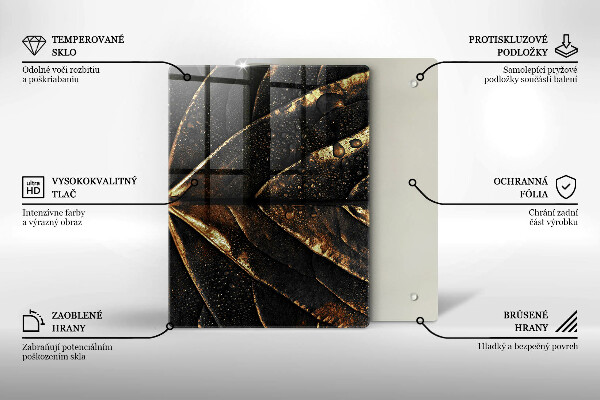 Skydd för induktionsspis modern Bladguld