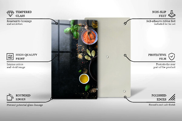 Skydd för induktionsspis modern Skålar med kryddor