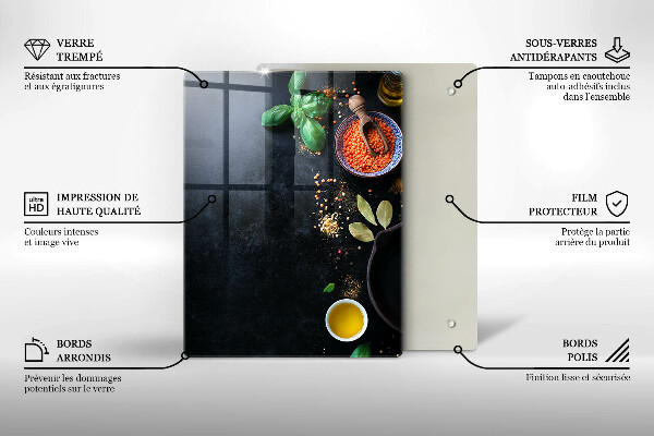 Skydd för induktionsspis modern Skålar med kryddor