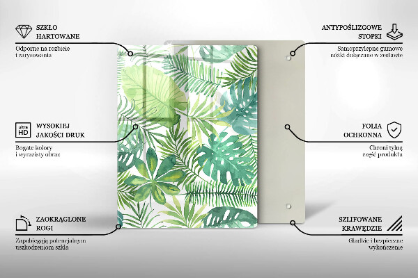 Glashällskydd modern Akvarell boho blad