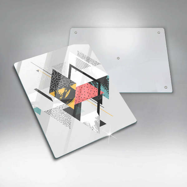 Glashällskydd modern Abstraktionstrianglar