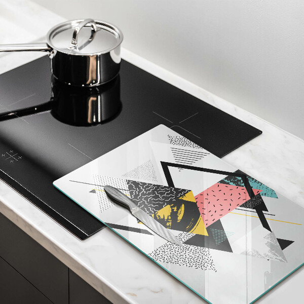 Glashällskydd modern Abstraktionstrianglar