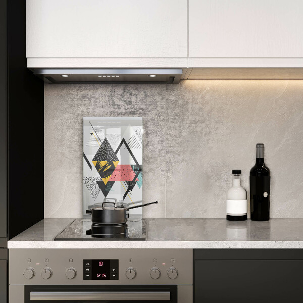 Glashällskydd modern Abstraktionstrianglar