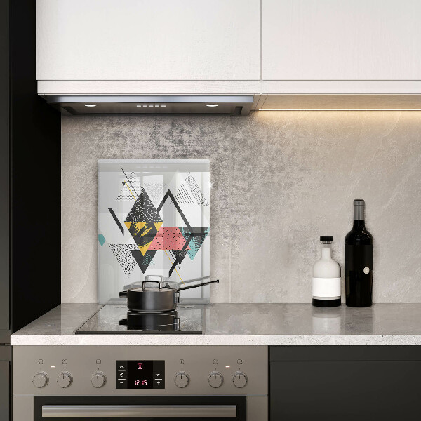 Glashällskydd modern Abstraktionstrianglar