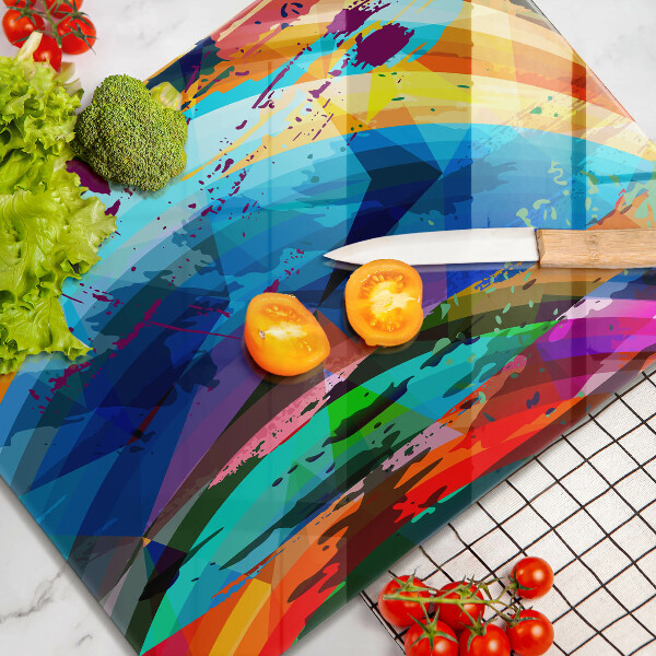 Glashällskydd modern Färgglada färgfläckar