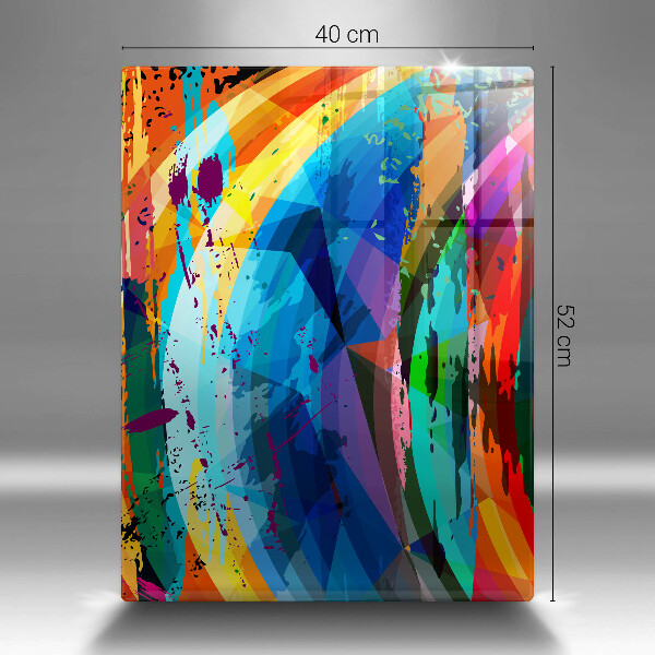 Glashällskydd modern Färgglada färgfläckar