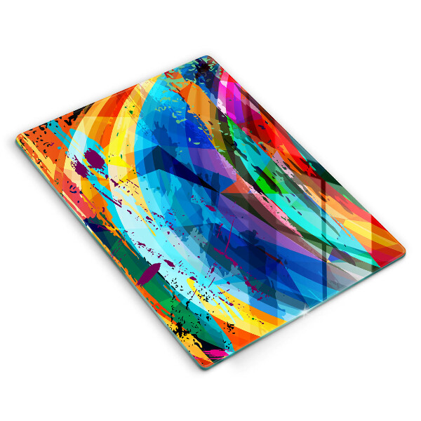 Glashällskydd modern Färgglada färgfläckar