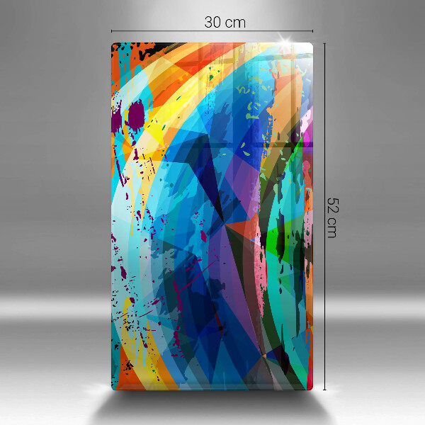 Glashällskydd modern Färgglada färgfläckar