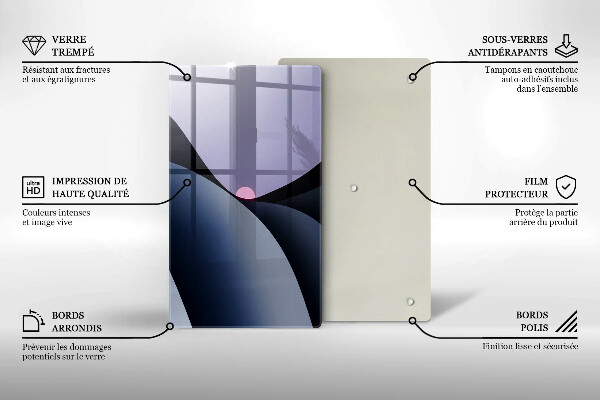 Spisskyddsplatta modern Abstraktionsformer