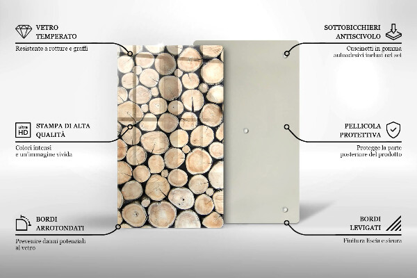 Spisskyddsplatta modern Trästammar