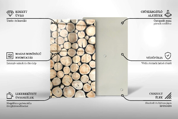 Spisskyddsplatta modern Trästammar