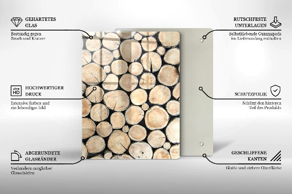 Spisskyddsplatta modern Trästammar