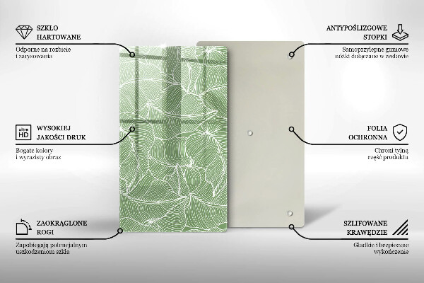 Kokkärlskydd modern Linjära blad