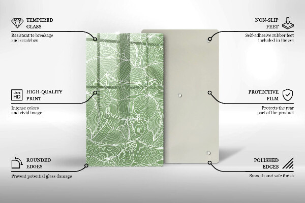 Kokkärlskydd modern Linjära blad