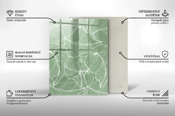 Kokkärlskydd modern Linjära blad