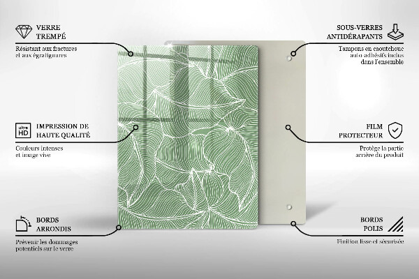 Kokkärlskydd modern Linjära blad