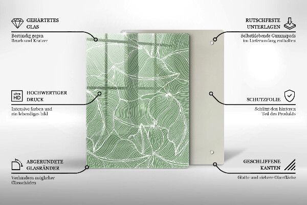Kokkärlskydd modern Linjära blad