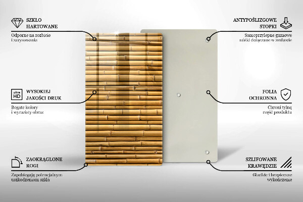 Spisskyddsplatta modern Natur boho bambu