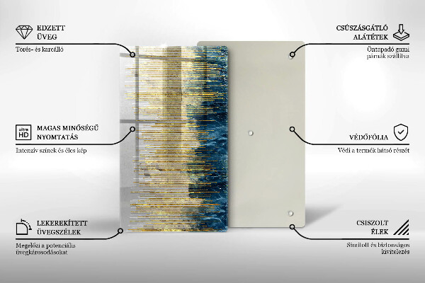 Glashällskydd modern Designer abstraktion