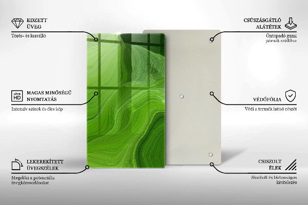Glashällskydd modern Abstrakt konsistens