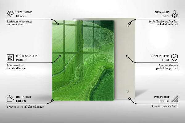 Glashällskydd modern Abstrakt konsistens