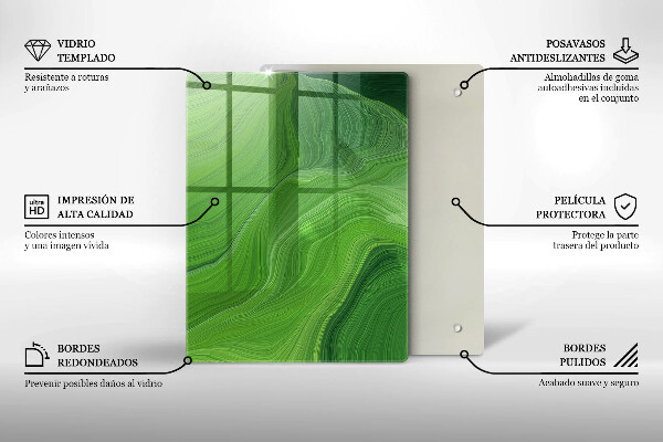 Glashällskydd modern Abstrakt konsistens