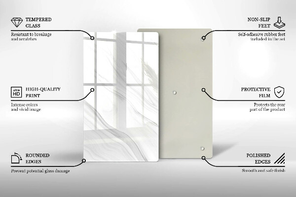 Glashällskydd modern Delikat marmor