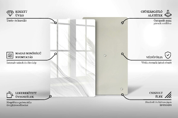 Glashällskydd modern Delikat marmor