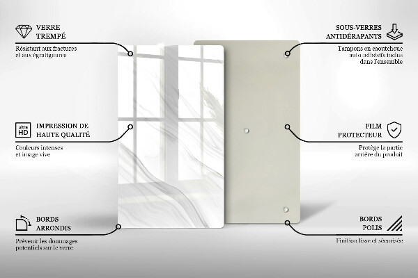 Glashällskydd modern Delikat marmor