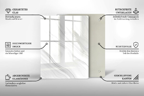 Glashällskydd modern Delikat marmor