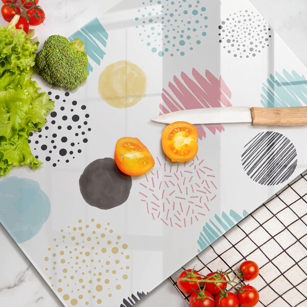 Glashällskydd modern Målade former