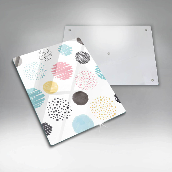 Glashällskydd modern Målade former