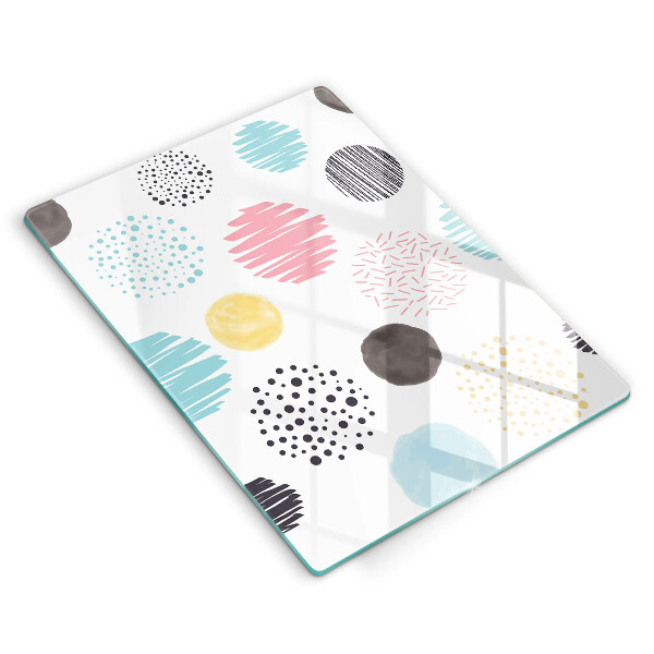 Glashällskydd modern Målade former