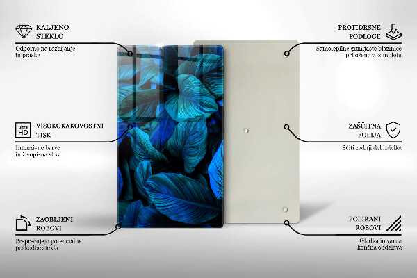 Glashällskydd modern Lämnar djungelvegetation